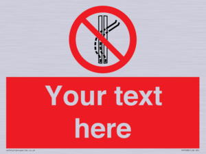 Custom prohibition Do not leave the tow track